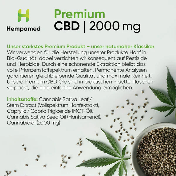 HEMPAMED CBD Premium Mouth Oil 20% - UKDorf
