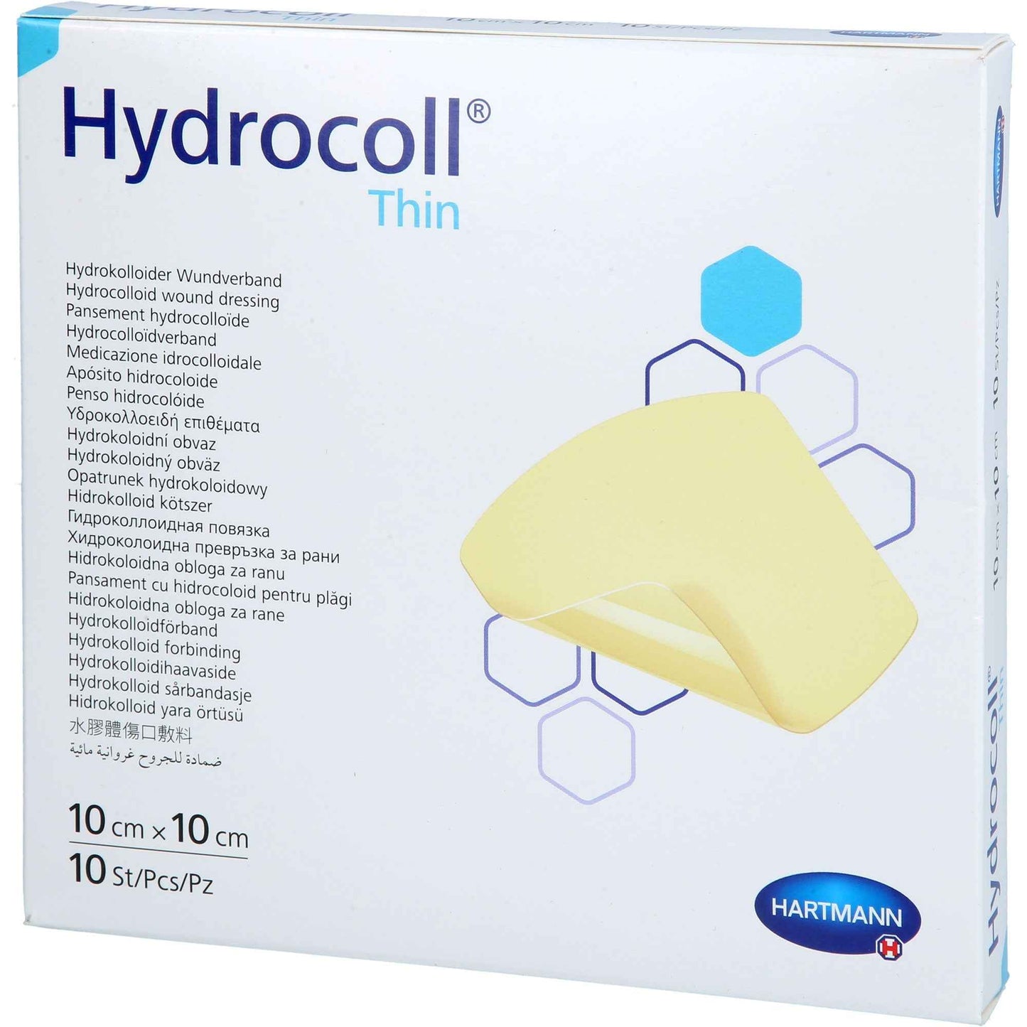 HYDROCOLL thin wound dressing 10x10 cm