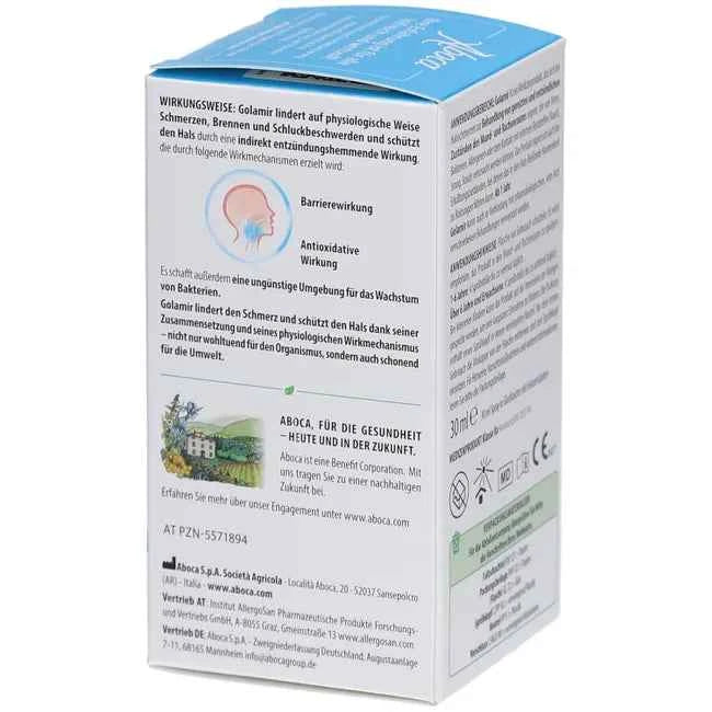 Herbal throat spray to relieve sore throats alcohol-free spray