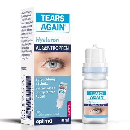 Hyaluronic acid, drops with electrolytes, shadows, TEARS Again MD eye drops - UKDorf