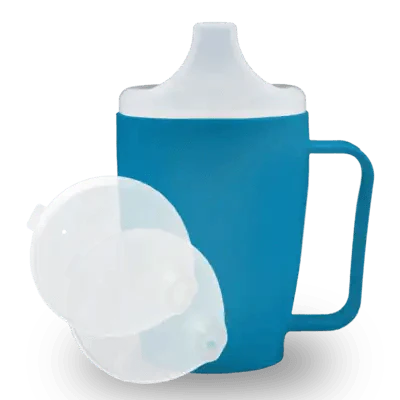 INTAKE CUP with handle+2 lids 4+12mm blue - UKDorf