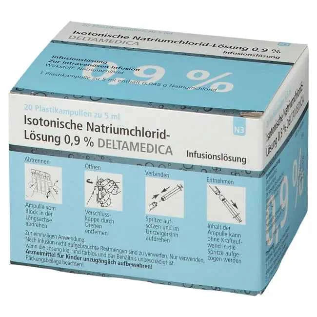 ISOTONIC NaCl 0.9% DELTAMEDICA Inf.-Lsg.Pl.Ampoules