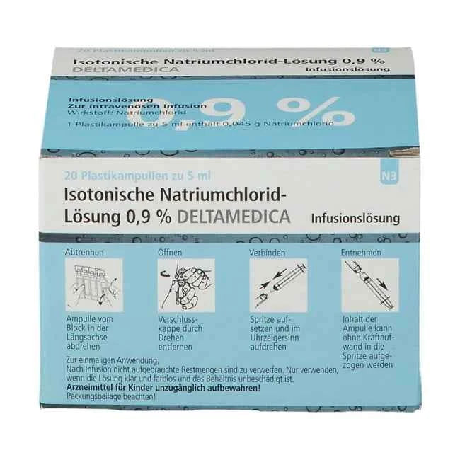 ISOTONIC NaCl 0.9% DELTAMEDICA Inf.-Lsg.Pl.Ampoules