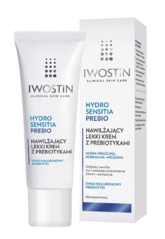IWOSTIN HYDRO SENSITIA PREBIO Moisturizing light cream with prebiotics 50ml - UKDorf