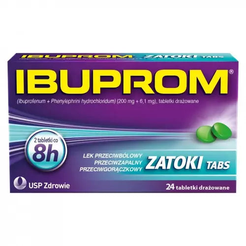 Ibuprom Sinuses Tabs x 24 tablets - UKDorf