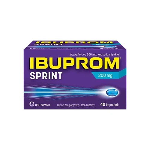 Ibuprom Max Sprint 40 NSAIDs soft capsules, ibuprofen - UKDorf