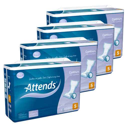 Incontinence pads, ATTENDS Contours Air Comfort 5