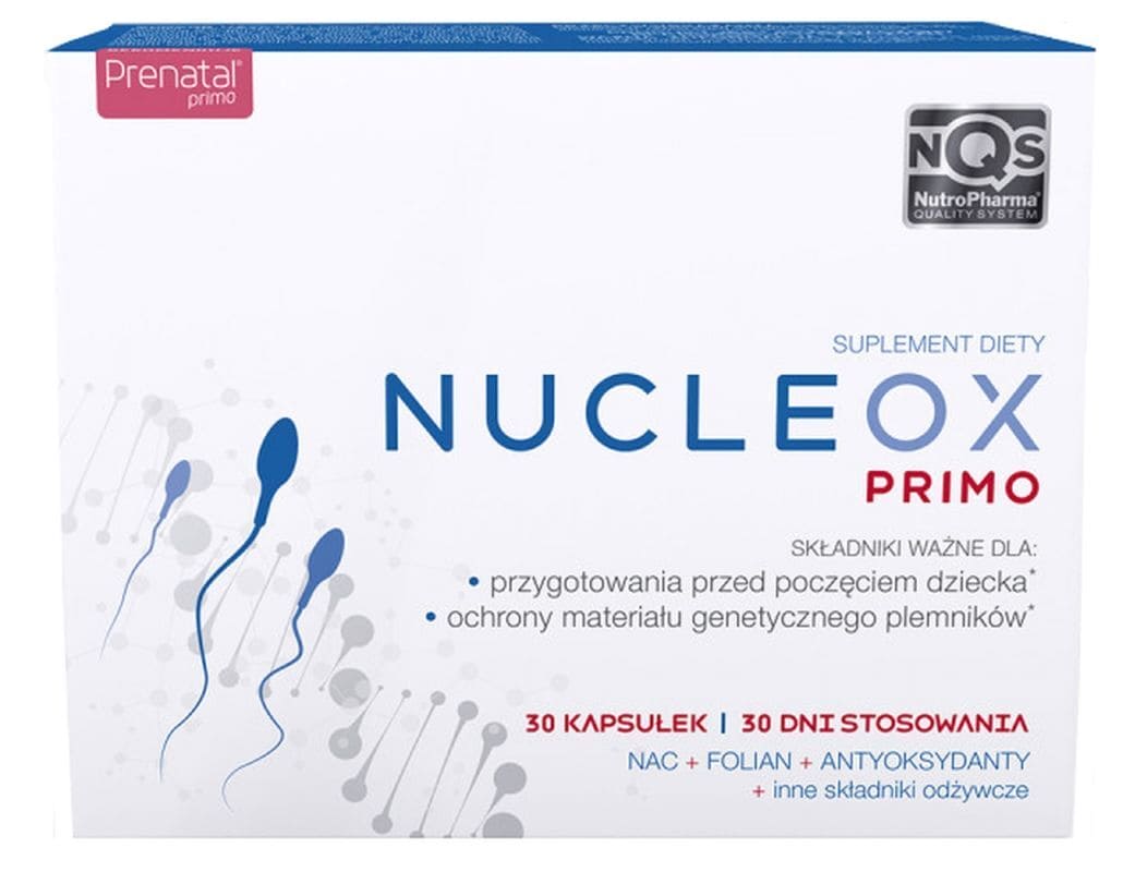 Increase male fertility, male fertility vitamins, Nucleox Primo - UKDorf