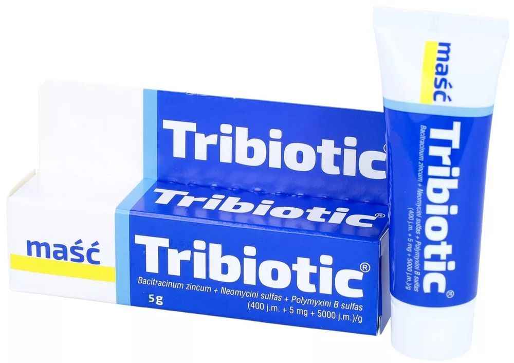 Infection-protection wound care ointment, Tribiotic