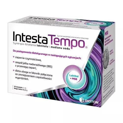 Intesta Tempo + Laxibiom, functional constipation, lactitol, sodium butyrate - UKDorf