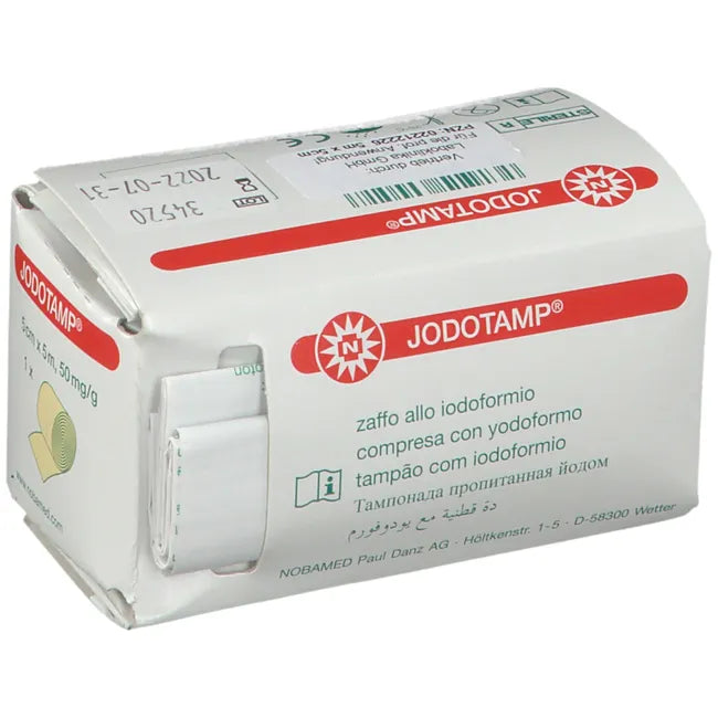 JODOTAMP tamponade strips 5 cmx5 m single pack. 1 pc