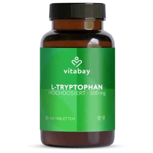 L-TRYPTOPHAN 500 mg Amino Acid Vegan Tablets