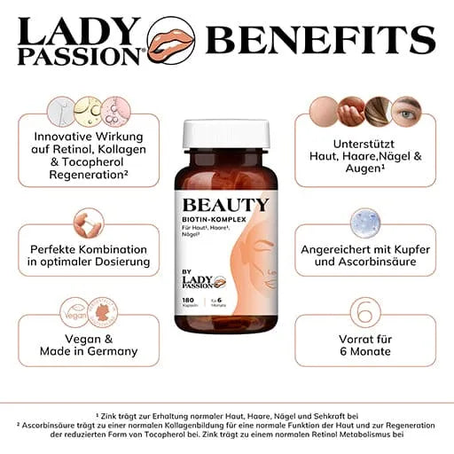 LADY PASSION Beauty Biotin Complex+Copper+Selenium - UKDorf