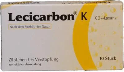 LECICARBON K CO2 laxative suppository for children, suppositories for kids - UKDorf