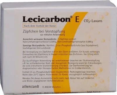 LECICARBON suppositories, E CO2 laxative adult suppositories - UKDorf