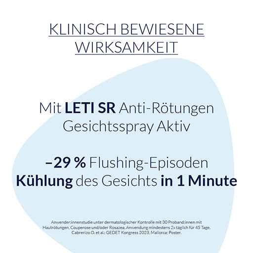 LETI SR Anti-Redness Facial Spray active