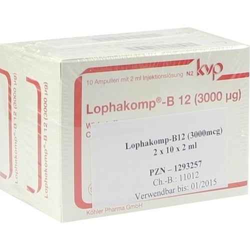LOPHAKOMP vitamin B12 3,000 µg solution for injection
