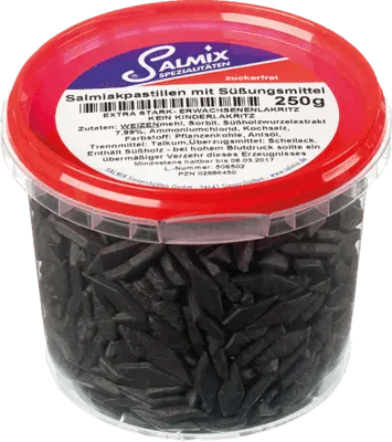 Licorice root, SALMIX ammonia pastilles sugar-free - UKDorf