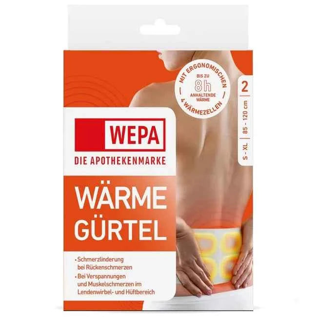 Lower back pain, upper back pain, WEPA heat belt back