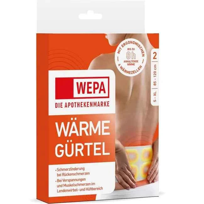 Lower back pain, upper back pain, WEPA heat belt back