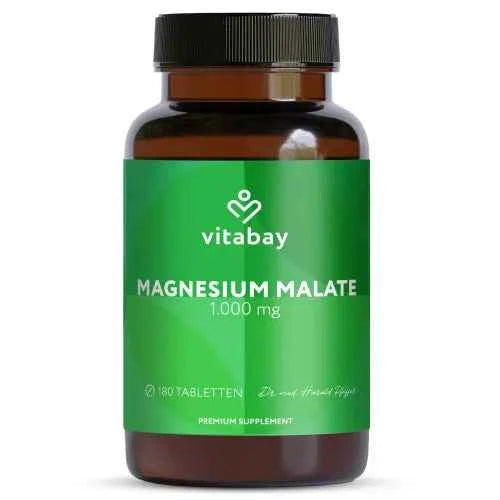 MAGNESIUM MALATE 1000 mg vegan high-dose tablets, 180 tablets