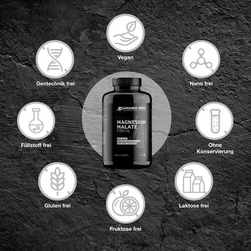 MAGNESIUM MALATE 3000 mg vegan tablets - UKDorf