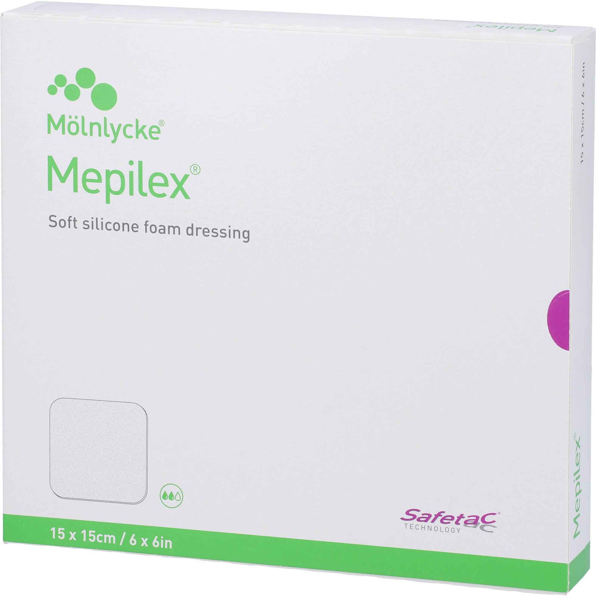 MEPILEX 15x15 cm foam dressing