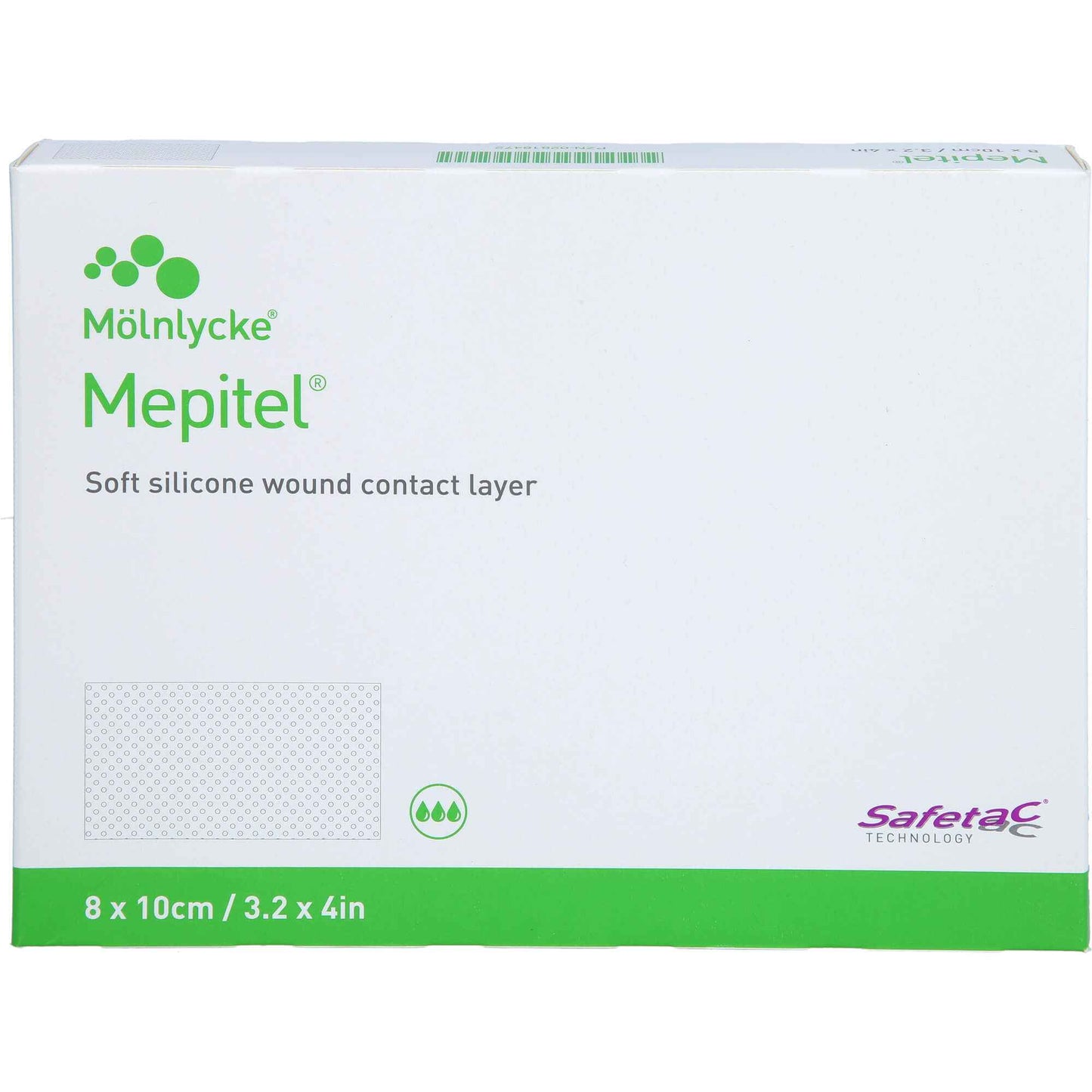 MEPITEL silicone mesh bandage 8x10 cm sterile