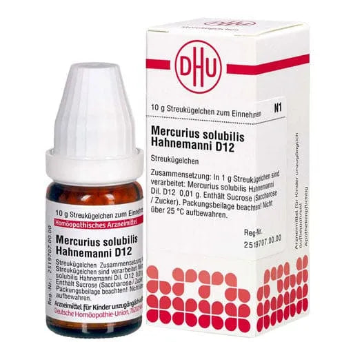 MERCURIUS SOLUBILIS Hahnemanni D 12 globules - UKDorf