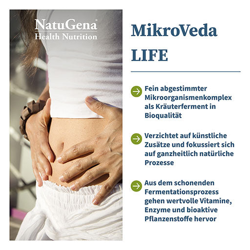 MIKROVEDA LIFE 33 bacterial strains+20 herbs organic - UKDorf