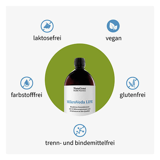 MIKROVEDA LIFE 33 bacterial strains+20 herbs organic - UKDorf