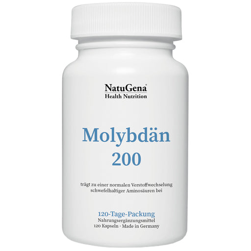 MOLYBDENUM, sodium molybdate 200 vegan+high-dose capsules - UKDorf