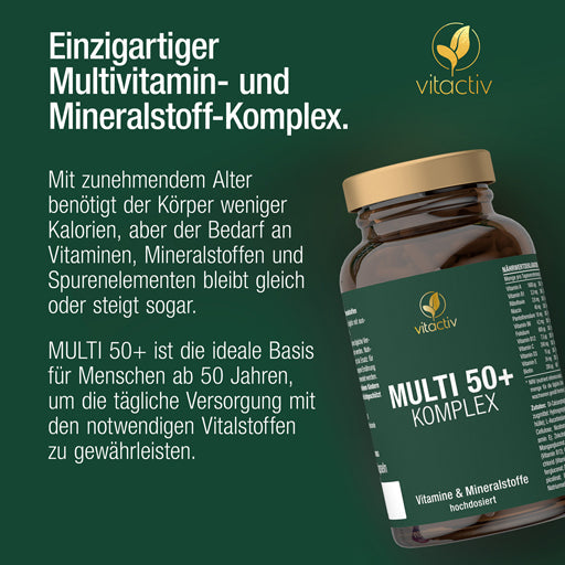 MULTI 50+ vitamin & mineral complex capsules - UKDorf