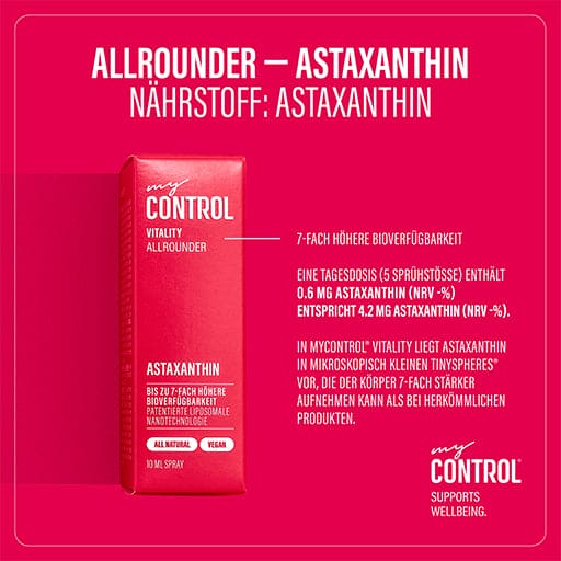 MY CONTROL Vitality Astaxanthin Spray - UKDorf