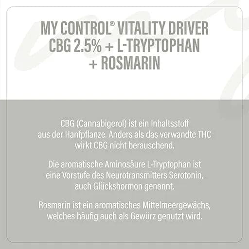 MY CONTROL Vitality CBG+L-Tryptophan+Rosemary Spray - UKDorf