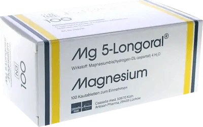 Magnesium chewable tablets, MG 5 LONGORAL - UKDorf