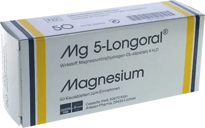 Magnesium chewable tablets, MG 5 LONGORAL - UKDorf