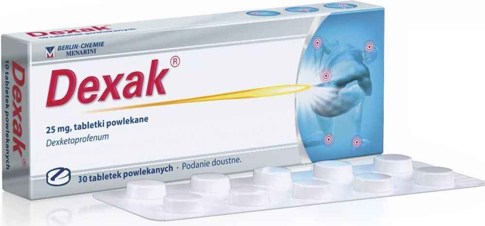 Muscle pain, painful menstruation, toothache, Dexak 25 mg 30 tablets