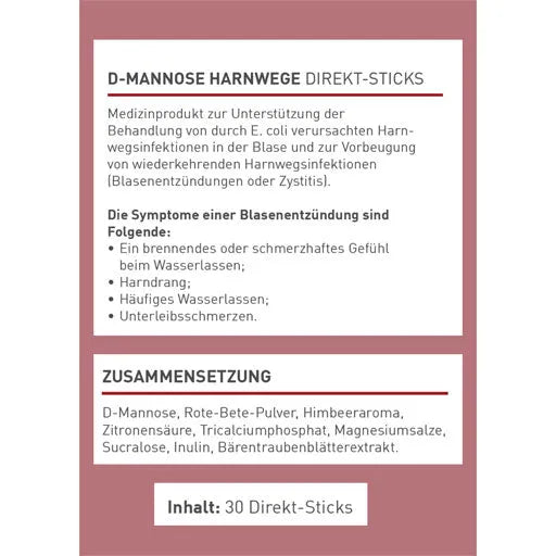 N1 D-Mannose Urinary Tract Direct Sticks - UKDorf