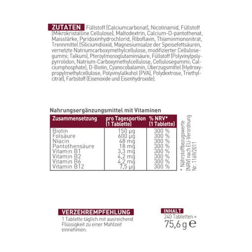N1 Vitamin B Complex Tablets - UKDorf