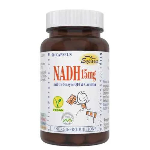NADH 15 mg capsules, 50 count