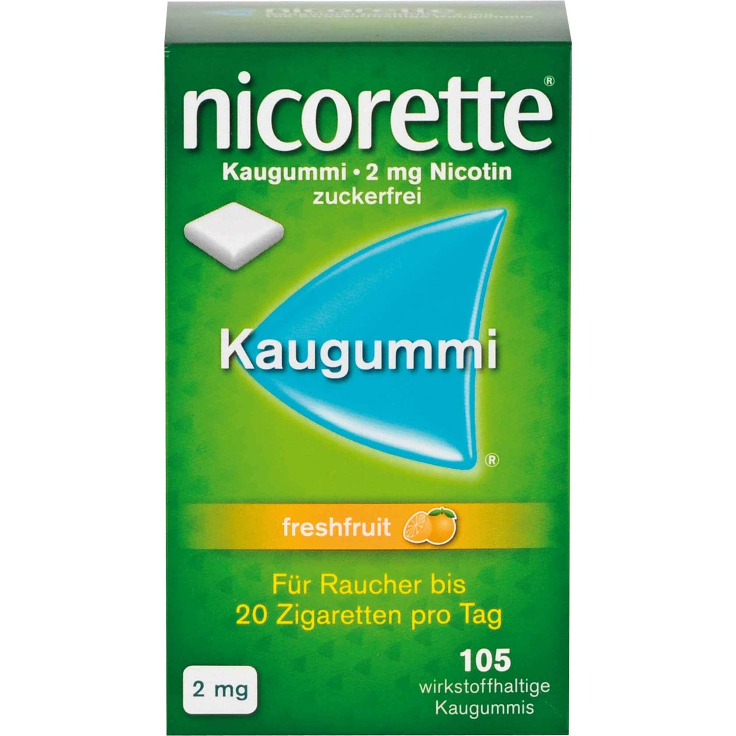NICORETTE Chewing Gum 2 mg freshfruit