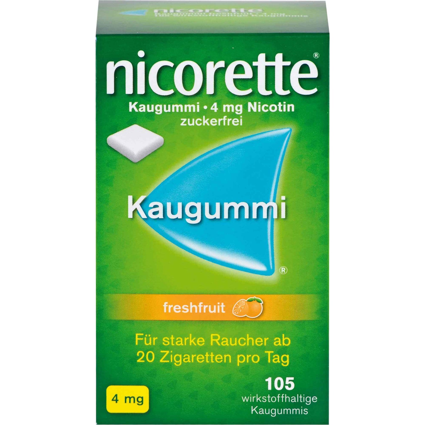 NICORETTE Chewing Gum 4 mg freshfruit