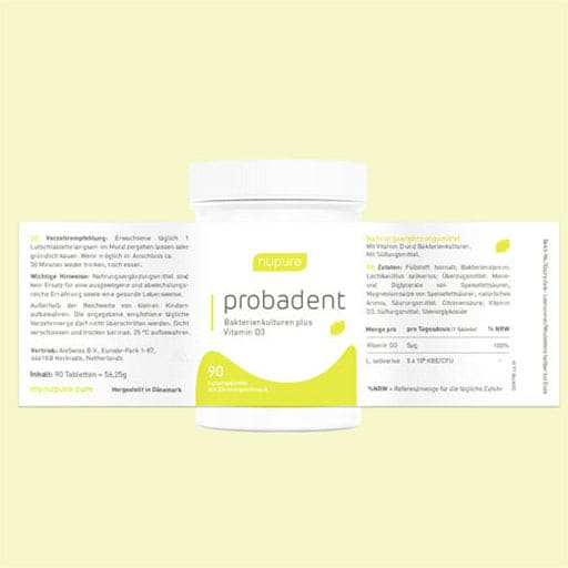 NUPURE probadent probiotic oral flora lemon Lut. - UKDorf