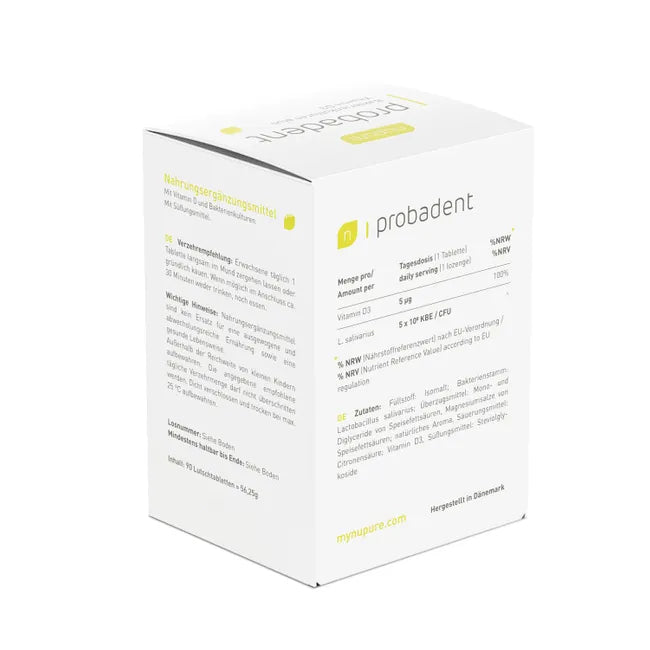 NUPURE probadent probiotic oral flora lemon Lut. - UKDorf