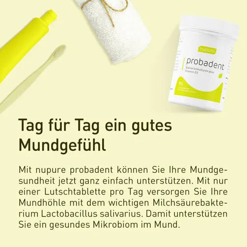 NUPURE probadent probiotic oral flora lemon Lut. - UKDorf