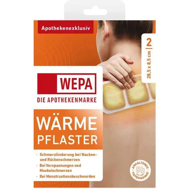 Neck pain relief, HEAT PATCHES Neck, Back 8.5x28.5 cm