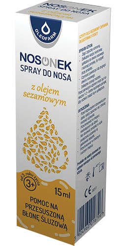 Nosonek Nasal Spray with Sesame Oil 15ml - UKDorf