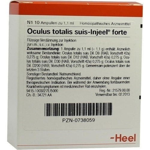 OCULUS totalis suis, glaucoma, cataract, chronic conjunctivitis, scleritis, tuberculosis