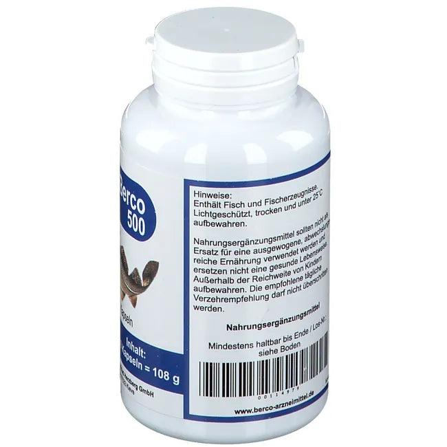 OMEGA 3, BERCO 500 capsules, fish oil - UKDorf